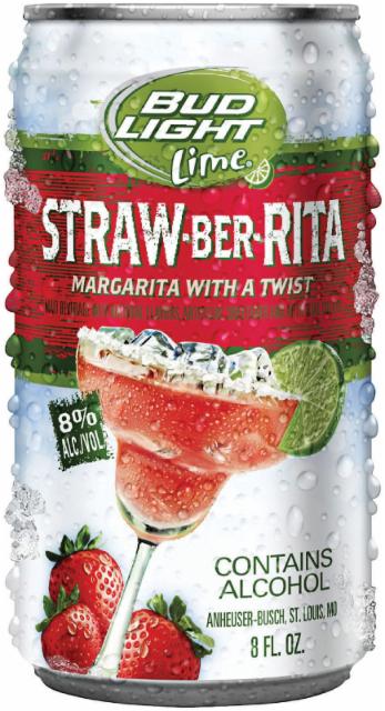Bud Light Lime Straw-Ber-Rita 8.0%, Anheuser-Busch InBev, United States