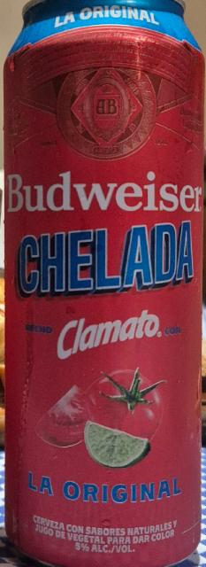 Budweiser Chelada com Clamato 5.0%, Anheuser-Busch InBev, United States