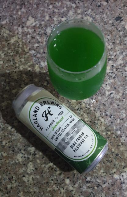 Buko pandan milkshake ipa 7.0%, Harland Brewing Company, United States