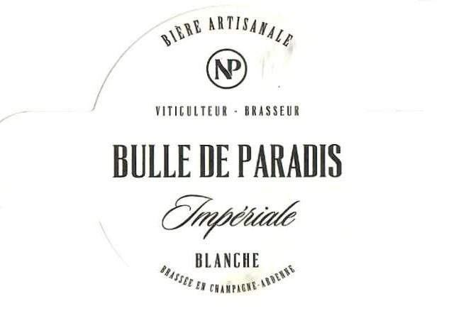 Bulle De Paradis Impériale Blanche 4.9%, Bulle De Paradis (Nicolo & Paradis), France