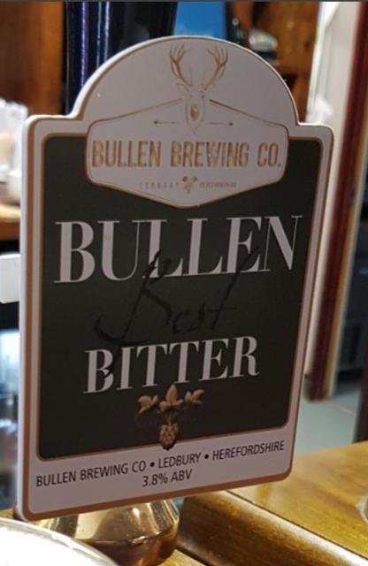 Bullen Best Bitter 3.8%, Bullen Brewing Co., England