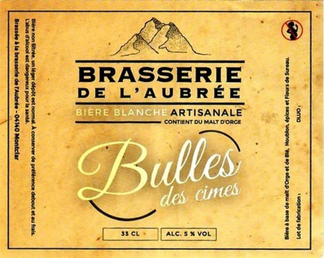 Bulles Des Cimes Blanche, Brasserie De L'Aubrée