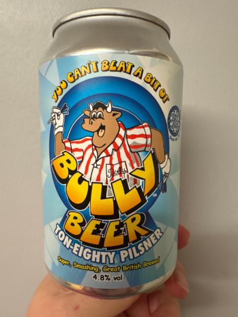 Bully Beer Ton-Eighty Pilsner 4.8%, Glen Affric Brewery, England