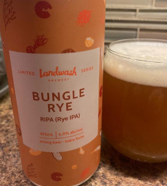 BUNGLE RYE 6.8%, Landwash brewery, Canada