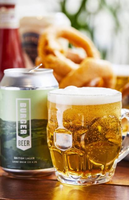 Burger Beer 4.2%, Laine Brew Co, England