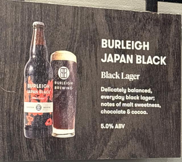 Burleigh Japan Black 5.0%, Burleigh Brewing Company, Australia