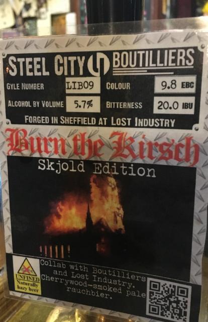 Burn The Kirsch 5.7%, Lost Industry Brewing, England
