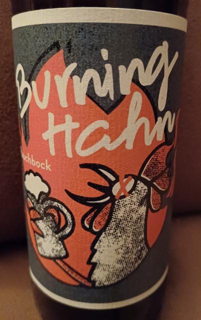 Burning Hahn: Rauchbock 6.2%, Orca Brau, Germany