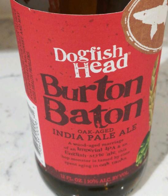 Burton Baton 10.0%, Dogfish Head Craft Brewery, United States