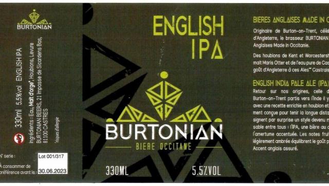 Burtonian English IPA, Burtonian Beers