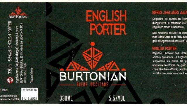 Burtonian English Porter, Burtonian Beers