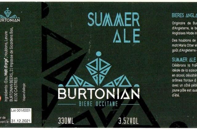 Burtonian Summer Ale, Burtonian Beers