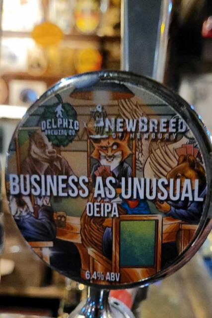 Business As Unusual 6.4%, Delphic Brewing Co., England