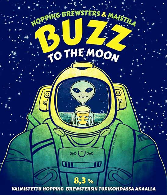 Buzz To The Moon 8.3%, Hopping Brewsters, Finland