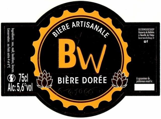 BW Bière Dorée 5.6%, Brasserie De Bellefois, France