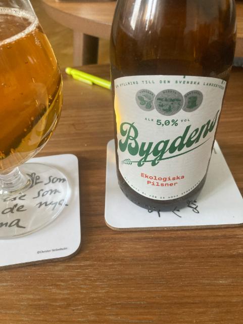 Bygdens Ekologiska Pilsner 5.0%, Spendrups Bryggeri, Sweden