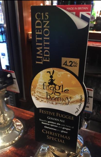 C15 - Limited Edition Festive Fuggle 4.2%, Fuggle Bunny Brew House, England