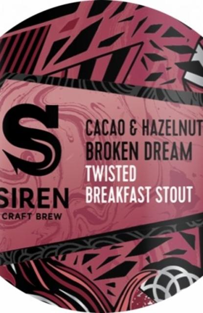 Cacao & Hazelnut Broken Dream 6.5%, Siren Craft Brew, England