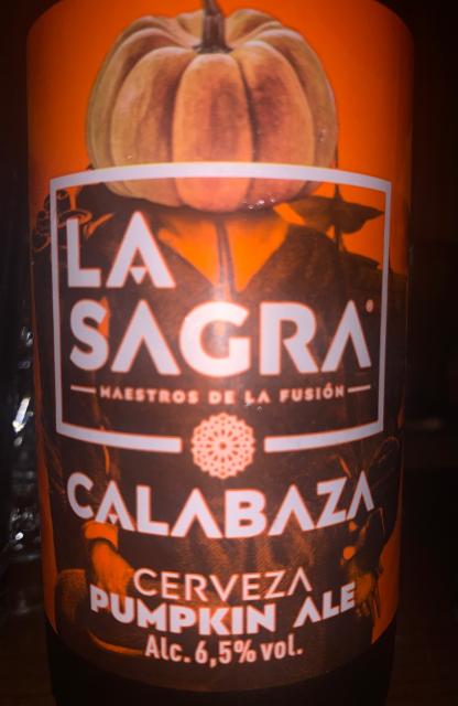 Calabaza 6.5%, Cervezas La Sagra (Molson Coors), Spain