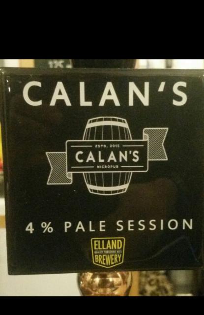 Calan's 4% Pale Session 4.0%, Elland Brewery, England