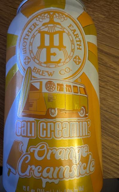 Cali creamin' orange creamsicle 5.0%, Mother Earth Brew Company, United States
