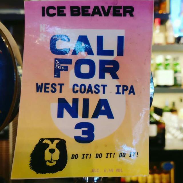 California 3 West Coast IPA 6.4%, Ice Beaver, Finland