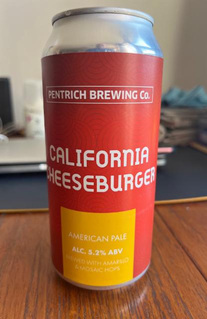 California Cheeseburger 5.2%, Pentrich Brewing, England