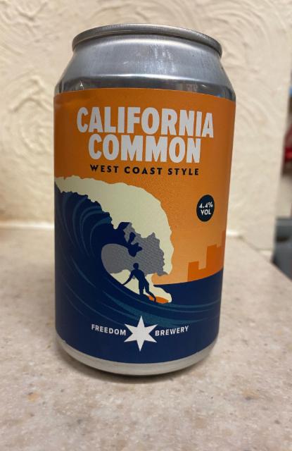 California Common 4.4%, Freedom Brewery, England