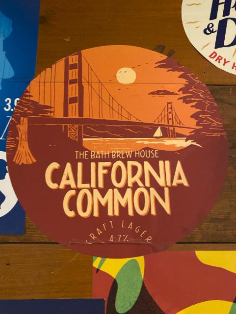 BBH California Common 4.7%, The Bath Brew House, England