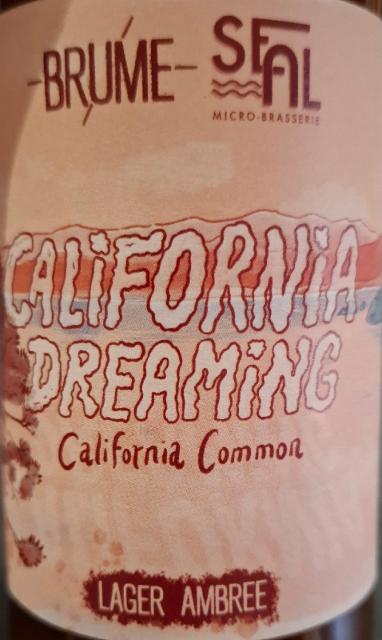 california dreaming 5.5%, Brasserie Seal, France