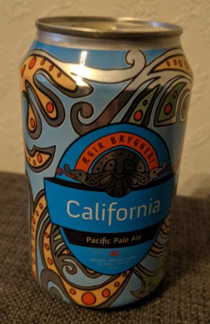 California Pacific Pale Ale 4.7%, Ægir Bryggeri, Norway