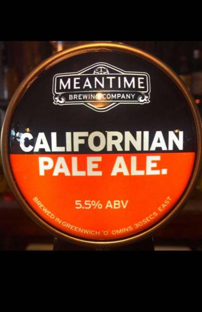 Californian Pale Ale. 5.5%, Meantime Brewing, England