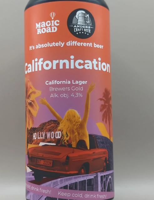 Californication 4.3%, Magic Road, Poland