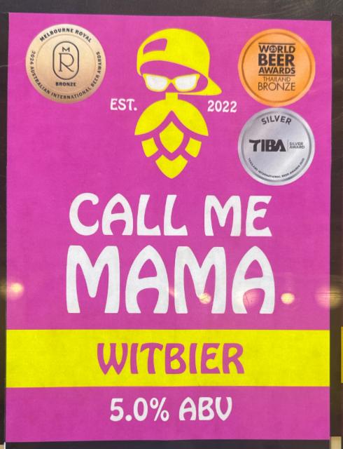 Call me papa Witbier 5.0%, Call Me Papa, Thailand