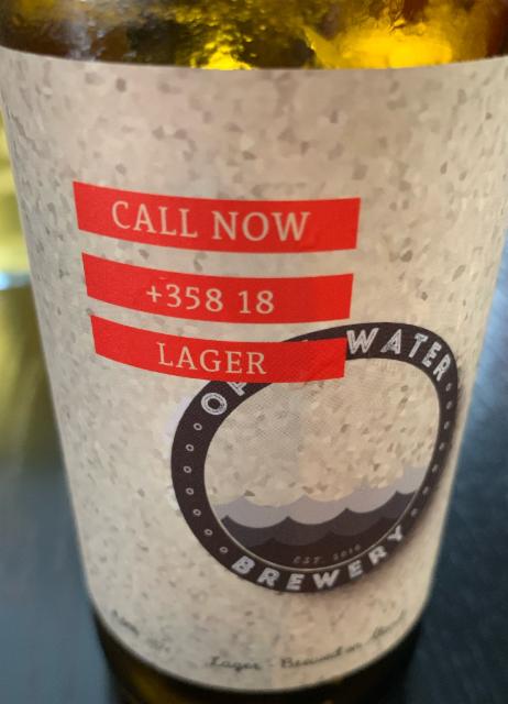 call now +35818 lager, Open Water Brewery