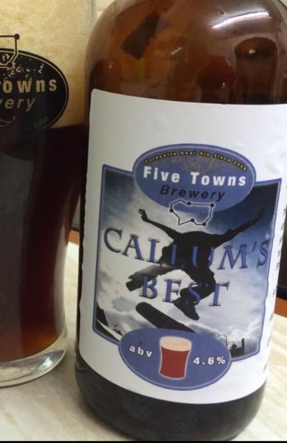 Callum's Best 4.6%, Five Towns Brewery, England