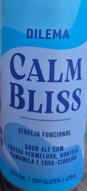 Calm Bliss 2.5%, Cervejaria Dilema, Brazil