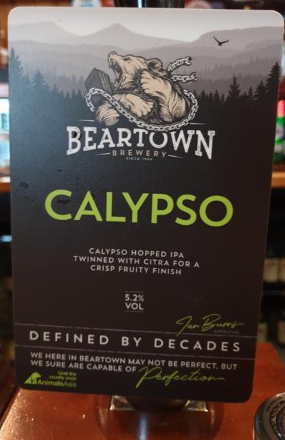 Calypso 5.2%, Beartown Brewery, England