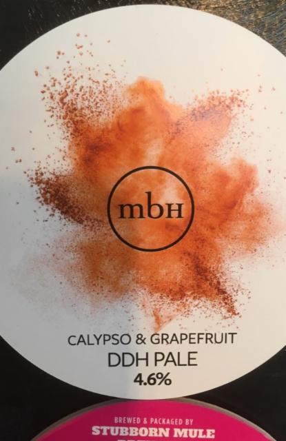 Calypso & Grapefruit DDH Pale 4.6%, The Mobberley Brewhouse, England