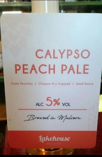 Calypso Peach Pale 5.0%, Lakehouse Brewery, England