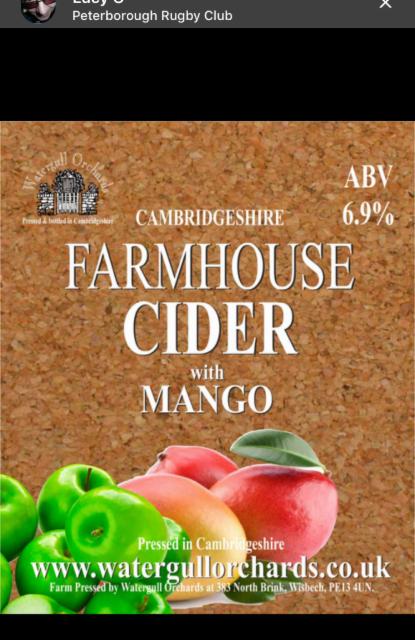 Cambridgeshire Farmhouse Cider With Mango 6.9%, Watergull Orchards, England