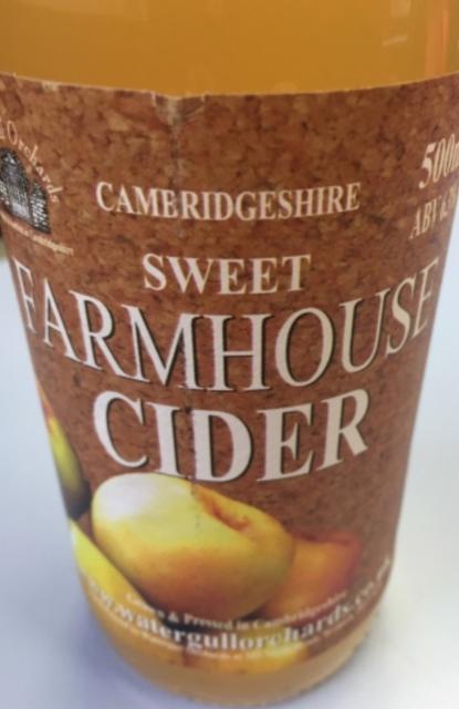 Cambridgeshire Sweet Farmhouse Cider 6.3%, Watergull Orchards, England