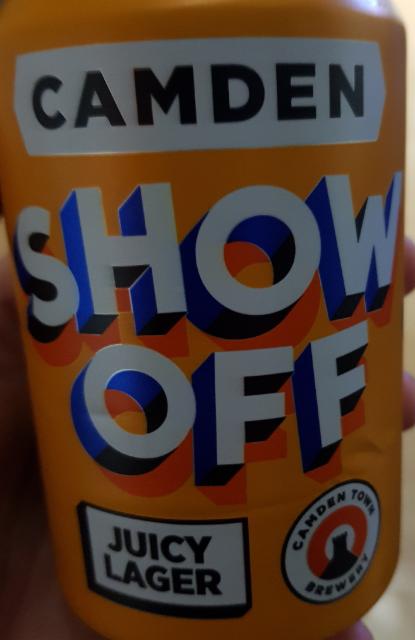Show Off Juicy Lager 5.8%, Camden Town Brewery (AB InBev), England