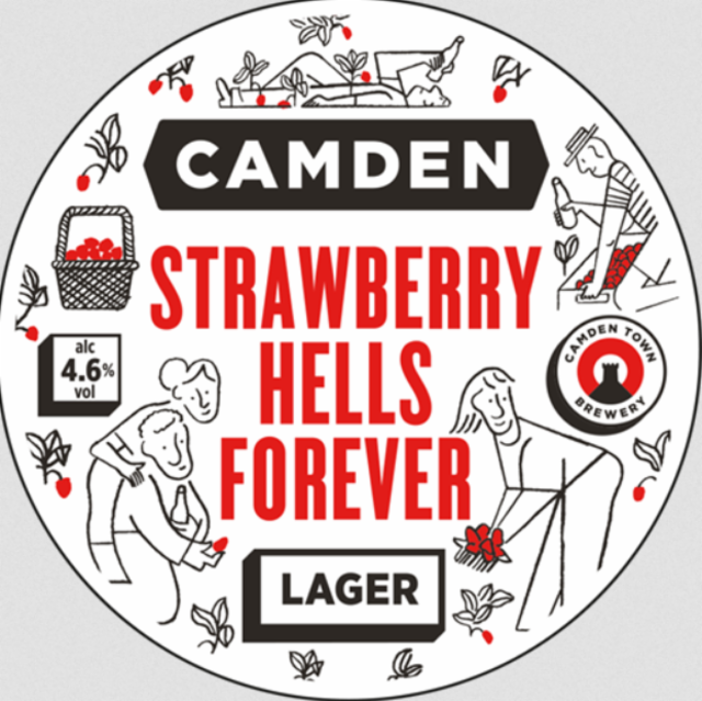Camden Strawberry Hells Forever 4.6%, Camden Town Brewery (AB InBev), England