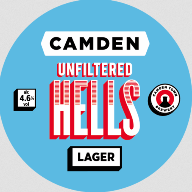 Camden Unfiltered Hells 4.6%, Camden Town Brewery (AB InBev), England