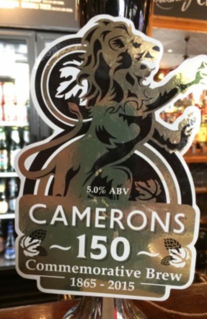 Camerons 150 5.0%, Camerons Brewing Company, England