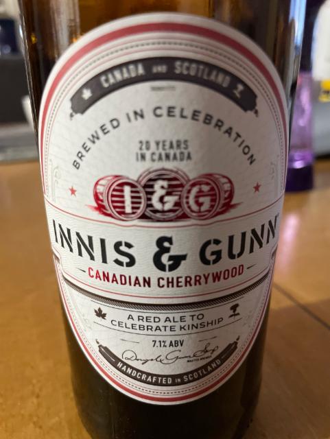Canadian Cherrywood 7.1%, Innis & Gunn, Scotland