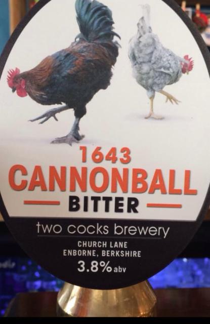 1643 Cannonball 3.8%, Two Cocks Brewery, England