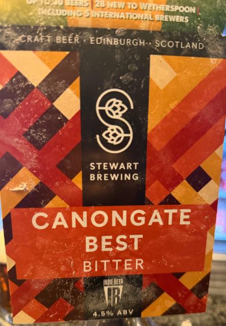 Cannongate best bitter, Stewart Brewing