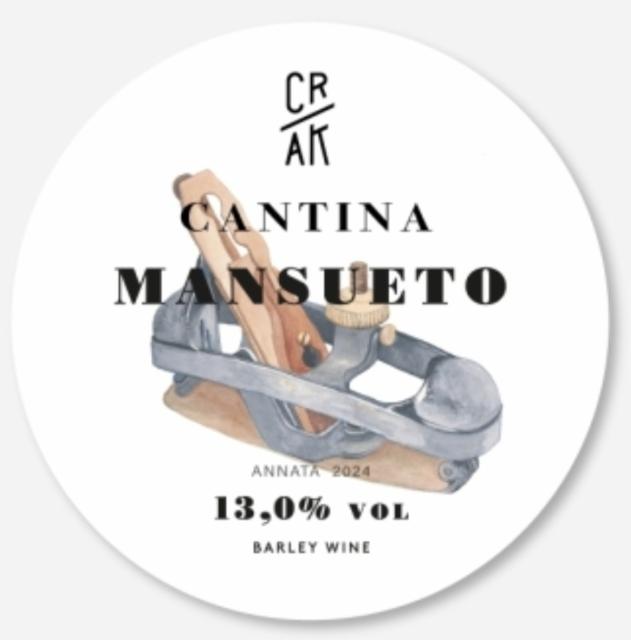 Cantina Mansueto 2024 13.0%, Crak Brewery, Italy